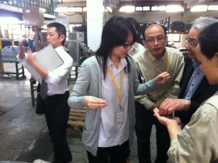 中国工場視察